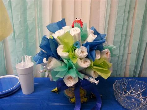 Alternately, you can get chairs that are framed with terrycloth covers that create a tilted rest for your child, so you can wash them with ease. Baby Shower diaper centerpiece. Base is made of shampoo ...