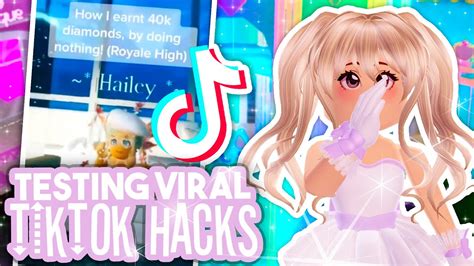 It also happens to be a platform that fosters start a trending movement with your own original videos, music, and editing with the help of adobe spark video. Testing VIRAL Royale High TIKTOK Hacks | Diamonds, Outfit ...