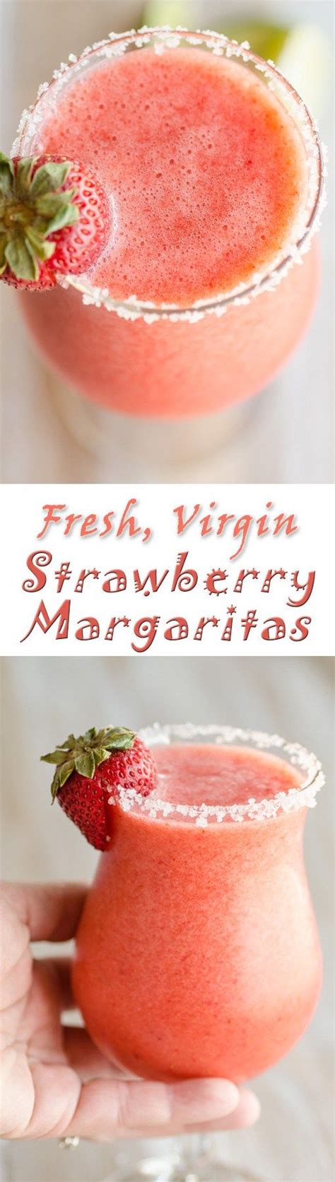 6 torn fresh basil leaves. Fresh Virgin Strawberry Margaritas | Recipe | Virgin ...