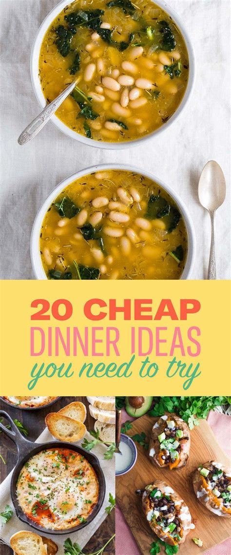 Spaghetti, homemade bread, and a side salad. 20 Cheap Dinner Ideas That Won't Break The Bank | Cheap ...