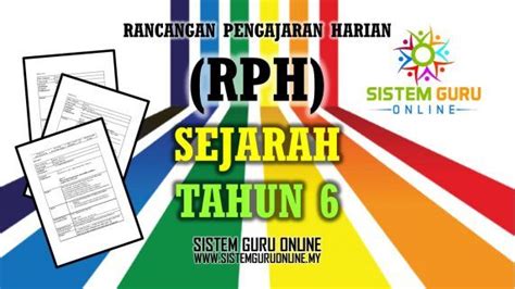 Dapatkan rancangan pengajaran harian pendidikan pendidikan muzik tahun 5 sekolah rendah terbaru hari ini. RPH Sejarah Tahun 6 | Guru