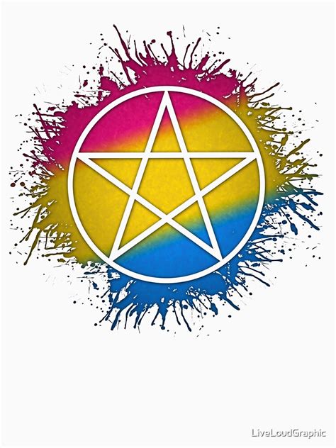 Being pansexual basically means to me that you are attracted to anyone, no matter their sex, sexual orientation, gender, gender identity, everything. "Pansexual Pride Pentacle" T-shirt by LiveLoudGraphic ...