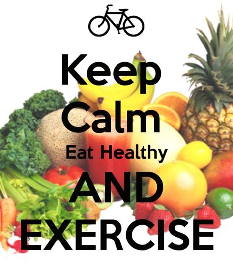 Before starting your exercise program. KEEP CALM Eat Healthy AND … | Healthy eating snacks ...