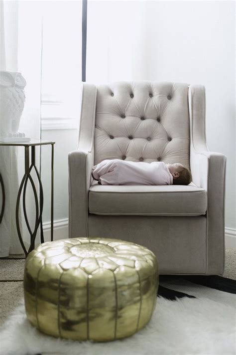 A chair for the nursery is a must so check out our list of the best baby gliders, from traditional to modern to swivel glider chairs. Baby Zoe's Minty Modern Nursery | Green baby nursery ...