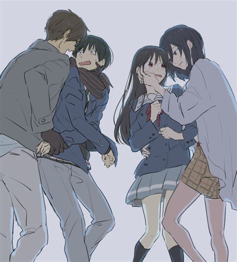Suatu hari, akihito bertemu dеngаn. Kyoukai no Kanata/#1700663 - Zerochan