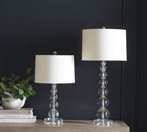 Find luxury home furniture, home accessories, bedding sets, home lights & outdoor furniture at pottery barn kuwait. Stacked Crystal Table Lamp | Pottery Barn in 2020 ...