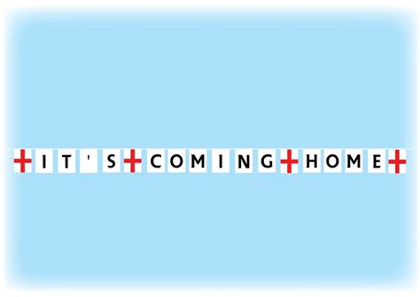 The song was created, with the help of comedians david baddiel and frank skinner, to commemorate. It's Coming Home Bunting - Flags and Flagpoles