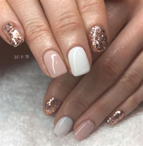 Sophisticated and glamorous, every woman will want these coffin nails. 26 Top Rose Gold Nail Black Nail Art 2019 | Glitter gel ...