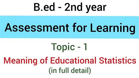 The latin root assidere means to sit beside. Topic - 1 Meaning of Educational Statistics | subject ...
