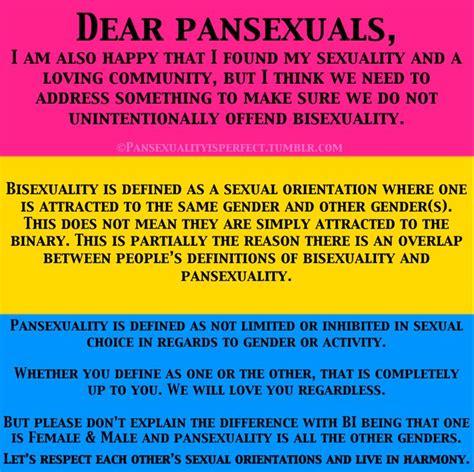 A pansexual person could be attracted to someone who classifies themself as male, female, transgender, intersex or any other identity. 81 best Pansexual images on Pinterest | Pansexual pride ...