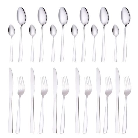 Get free shipping on qualified set for 4 flatware sets or buy online pick up in store today in the kitchen department. 24pcs Flatware Set Stainless Steel Kitchen Cutlery Set ...