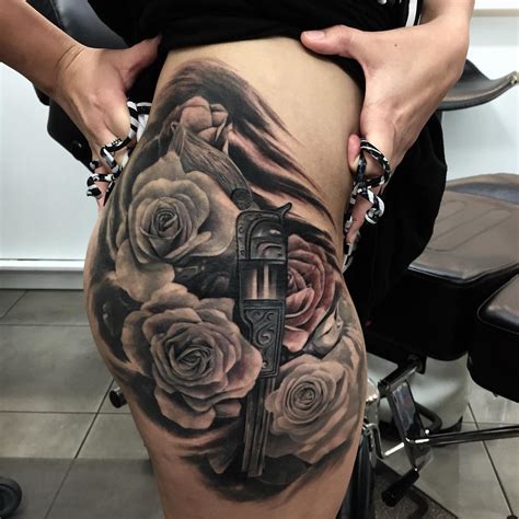 Gun and skull rose tattoo tattoomagz tattoo designs ink. Gun and Roses Tattoo | Best Tattoo Ideas Gallery