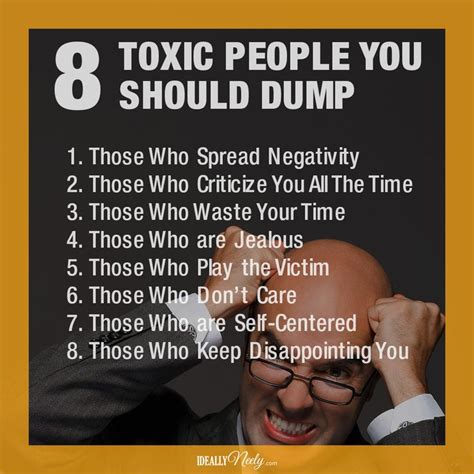 However, here are 10 quotes about toxic people and how to deal with them: 8 Toxic People You Should Dump #MentalHealth # ...