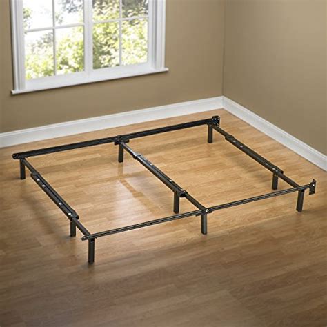 King size bed frame with mattress. Zinus Compack Adjustable Steel Bed Frame, Fits Full to ...