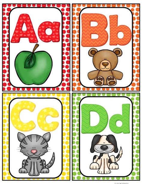 It's a phonics song with a picture for each letter.this is designed to help children learn the sounds of the letters in the english alphabet. Alphabet Word Wall Cards & ABC Chart - https://centophobe.com/alphabet ...