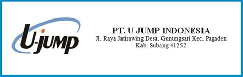 Pt uwu jump indonesia pro. Lowongan Kerja Daerah Subang Terbaru Bulan ini PT U jump ...