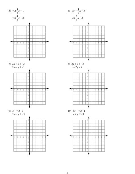 7.6 systems of inequalities worksheet. 7.6 systems of inequalities (no key)