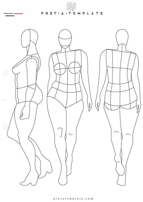 Sketching the female body 1 draw a head at the top of your paper. Plus Size Woman Körperfigur Mode Vorlage (D-I-Y Ihr ...