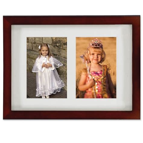 Choose from wood or metal in black and white colors. Walnut Wood Double 5x7 Matted Picture Frame - Walmart.com ...