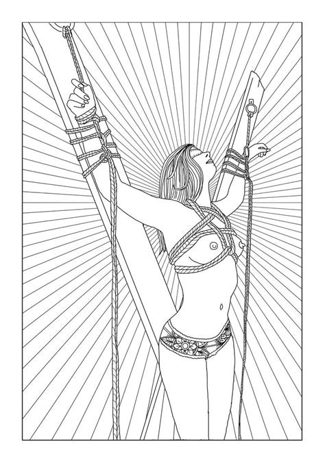 These last few weeks, you may have seen that i have shared a gorgeous set of free adult coloring pages with you. Bondage coloring template BDSM coloring book erotic ...