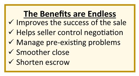 The mortgage lender or buyer requires a valid pest inspection before closing on your home. Pre-Listing Home Inspection - Inspection Perfection