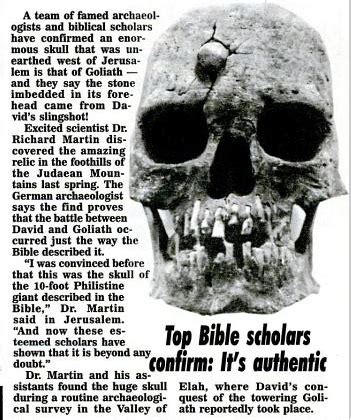 What about when it says that nephilim were on the earth after the flood, if they all died in the flood what nephilim survived? Goliath's Skull Found In Holy Land! - Religion - Nigeria