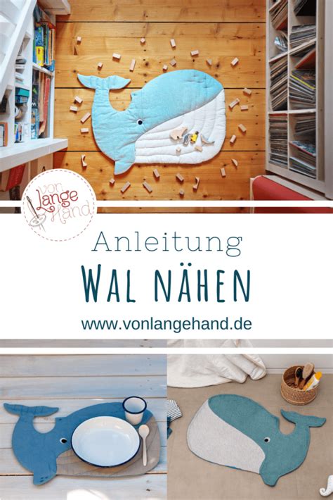 Dieser kuscheltier wal ist 30 cm lang, wenn er fertig ist. Wal nähen von klein bis groß // Materialtipps • von Lange ...