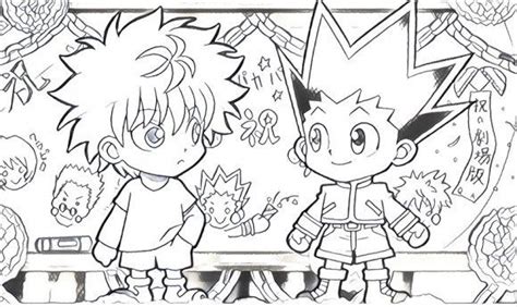 His tribe was massacred by the phantom troupe (which later appears in the series) when angered or excited. Hunter X Hunter Coloring Page | Coloring Page Base