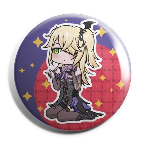 Overall, fischl seems to have designed her outfit to be as asymmetrical as physically possible. Fischl Chuunibyou Finger Spin Badge (Genshin Impact ...