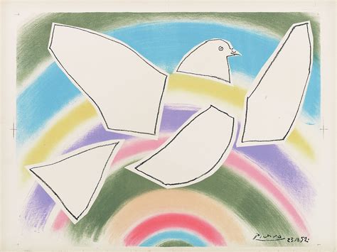 93 cm h x 70 cm b pablo picasso: Picasso zwischen Guernica und Friedenstaube - SVWL.eu
