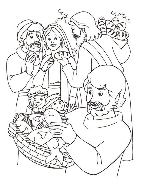 When christ fed the masses that day, he began with only five barley loaves and two fish, borrowed from a boy's lunch. Feeding Of The Five Thousand Coloring Pages | Sunday ...