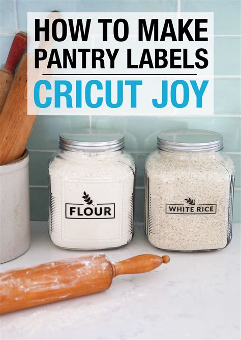 Create a new project on cricut design space. How to Make Pantry Labels with Cricut Joy - Weekend Craft ...