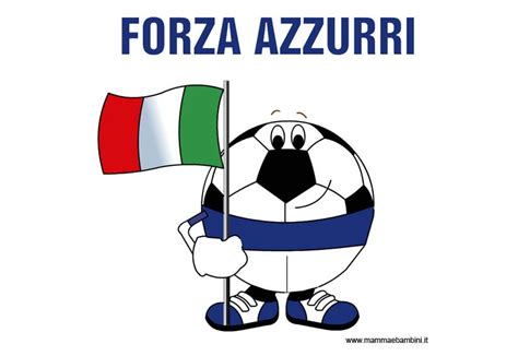 I am from bulgaria and i really love my country. Disegno da colorare con scritta Forza Azzurri - Mamma e ...