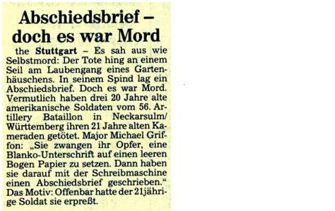 Ein abschiedsbrief ist und bleibt ein individuelles dokument, das nur für den vorgesehenen fazit war, dass ich einen suizid nicht zuletzt aufgrund der fürs schreiben notwendigen gedanken verworfen. Mordfälle Anja Aichele und Sibylle G. (Seite 40) - Allmystery