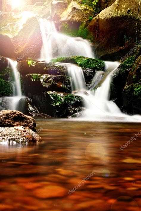 Aplica, aplica aplica no bumbum. Bela cachoeira na floresta fotos, imagens de © Anettphoto ...