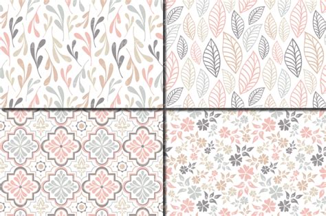 From modern and trendy to … Seamless neutral patterns / Neutral geometric and floral ...