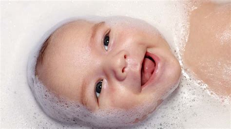 Many moms find it's best to bathe baby before she eats. How Often to Bathe Your Baby - Howcast