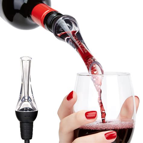 Decant simply means to pour a wine from one vessel, its bottle, into another. Premium Wine Aerator Pourer - Plastic Wine Aerator ...