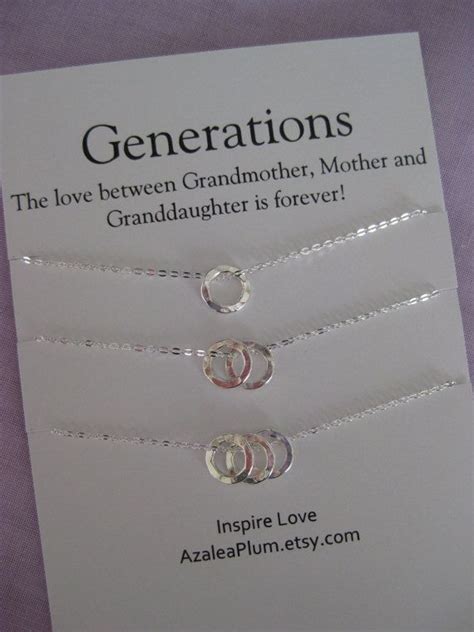 Maybe you would like to learn more about one of these? Generations Necklace // Grandmother Mother Daughter ...