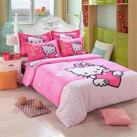 Full is plus 15.00 sanrio.com. Hello Kitty Bedding Set Children Cotton Bed Sheets Hello ...