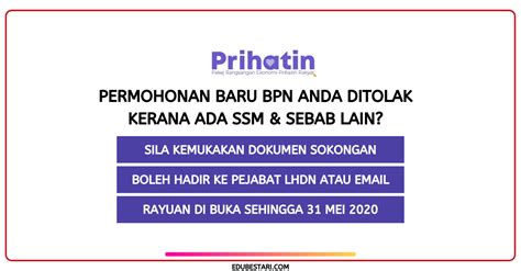 © 2021 portal spa kedah. Rayuan BPN: Kemuka Dokumen Sokongan Hilang Pekerjaan & SSM ...