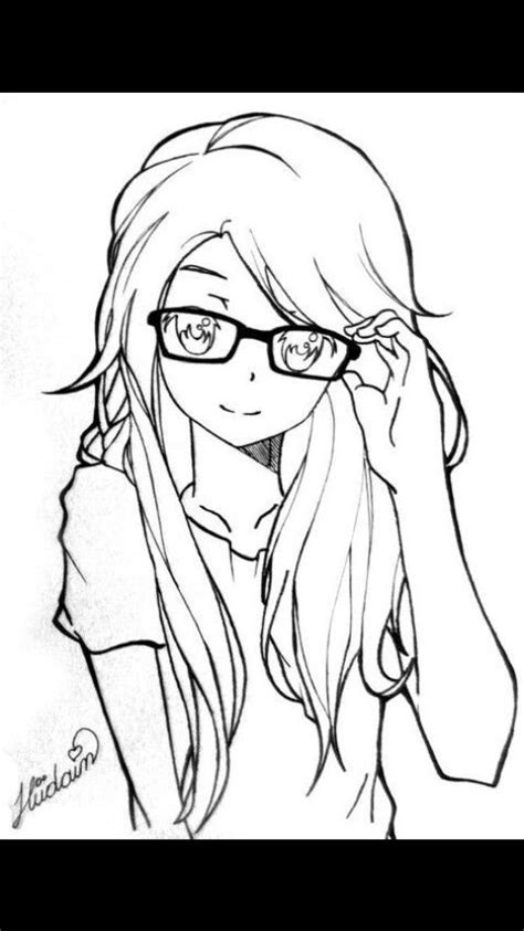 Dibujos Para Colorear De Anime Kawaii Chicas páginas para colorear