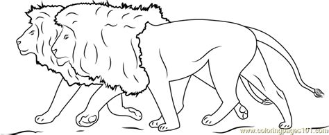 Please wait, the page is loading. Lions Running Coloring Page for Kids - Free Lion Printable ...