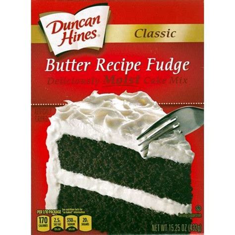 1 box french vanilla cake mix (i used duncan hines). Duncan Hines Classic Butter Recipe Fudge Cake Mix (15.25 oz.) | Cake mix, Butter recipe, Recipes ...