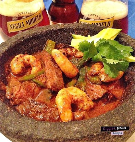 Maybe you would like to learn more about one of these? Steak and Shrimp Molcajete | Recipe | Steak and shrimp ...