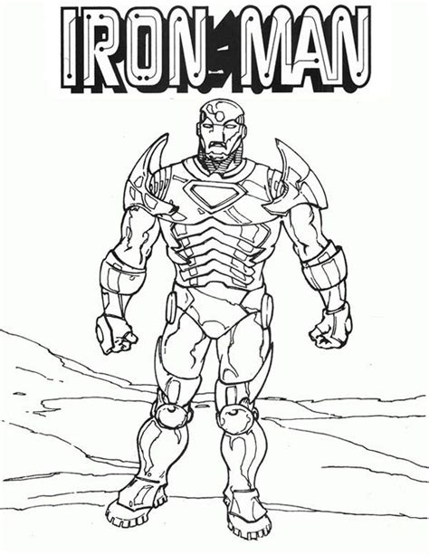 Iron man coloring page from iron man category. Classic Iron Man Coloring Page - NetArt