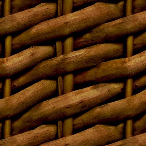 Basket bag container wired wooden a sketch of vector. Wicker woven basket texture seamless 12596