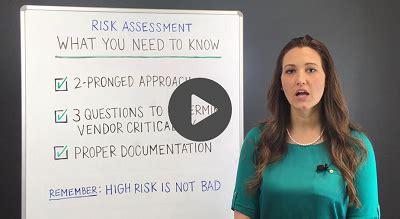 Are there ample management policies and rules/ regulations in place to counter almost all the situations that. Video on Vendor Management Risk Assessments