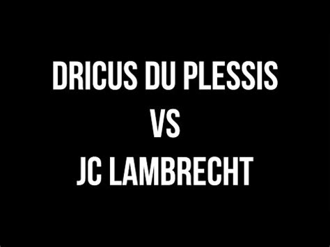 Dricus du plessis took this fight on a few weeks notice and most definitely made a statement. Dricus Du Plessis - Fight review vs JP Lambrecht. - YouTube