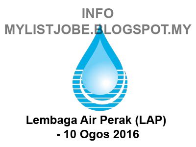 Sumber penjawatan ini adalah daripada pengiklanan asal majikan yang berkenaan. Jawatan Kosong Terkini di Lembaga Air Perak (LAP) - 10 ...